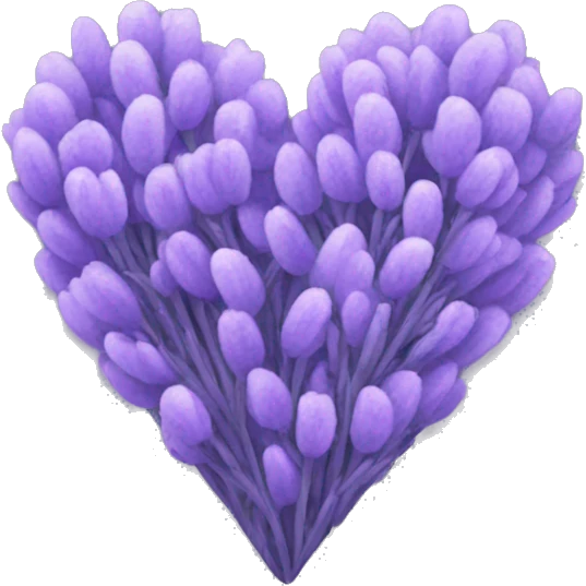 Lavender heart  emoji