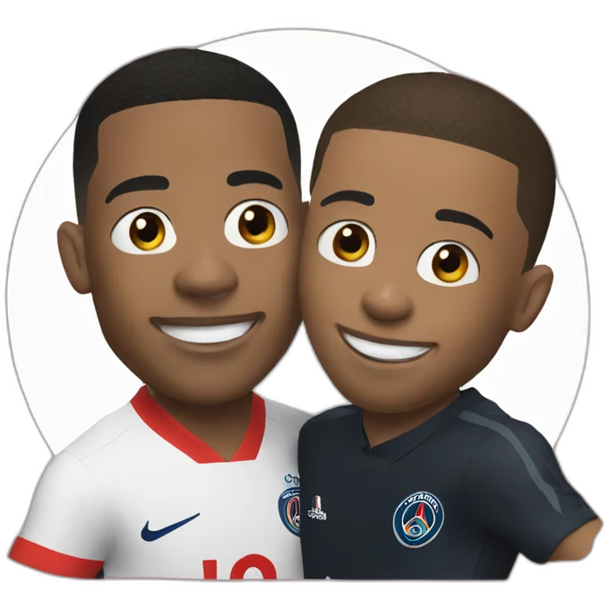 Mbappe friend with Dembele emoji