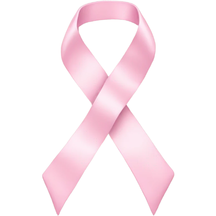 Pastel pink ribbon emoji