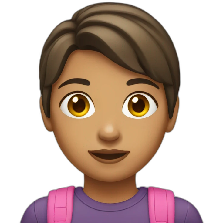 Jeune fille en short emoji