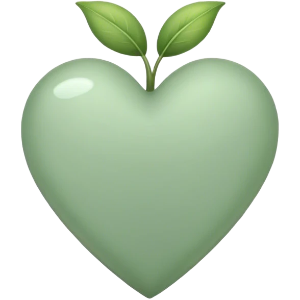 sage green heart emoji