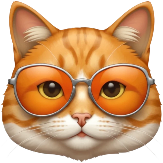 Cat wearing sunglasses emoji