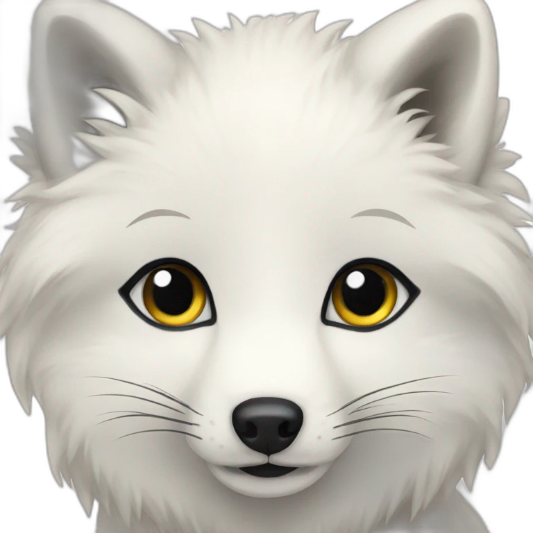 Arctic fox emoji