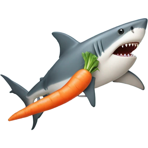 shark carrot emoji