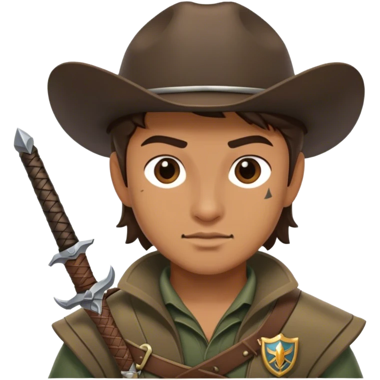 Ranger with a sword emoji