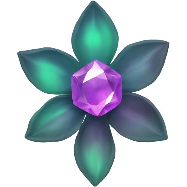 gem flower emoji