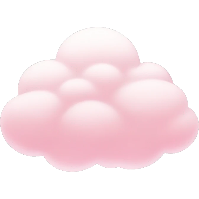 Light pink cloud emoji