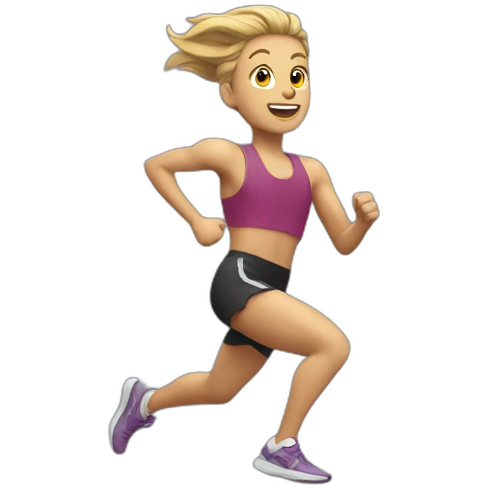 running emoji
