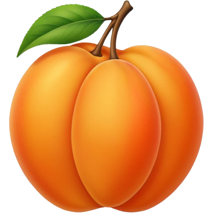 abricot unique sans feuille emoji