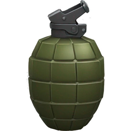 military grenade emoji