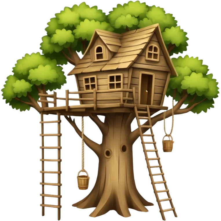 old tree house emoji