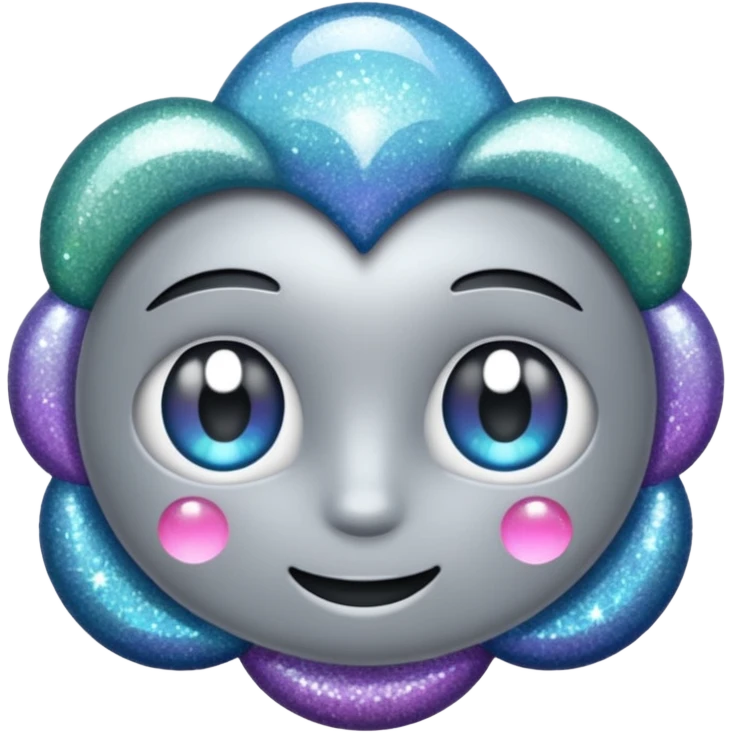 vamp glitter gray emoji