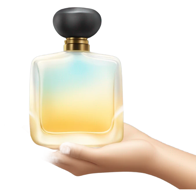 Spraying perfume emoji