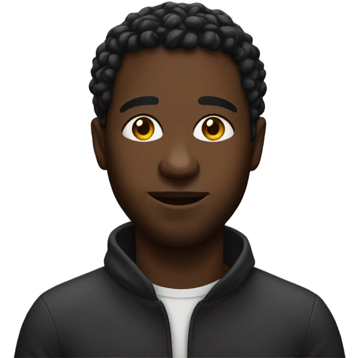 Black man with oil on him emoji