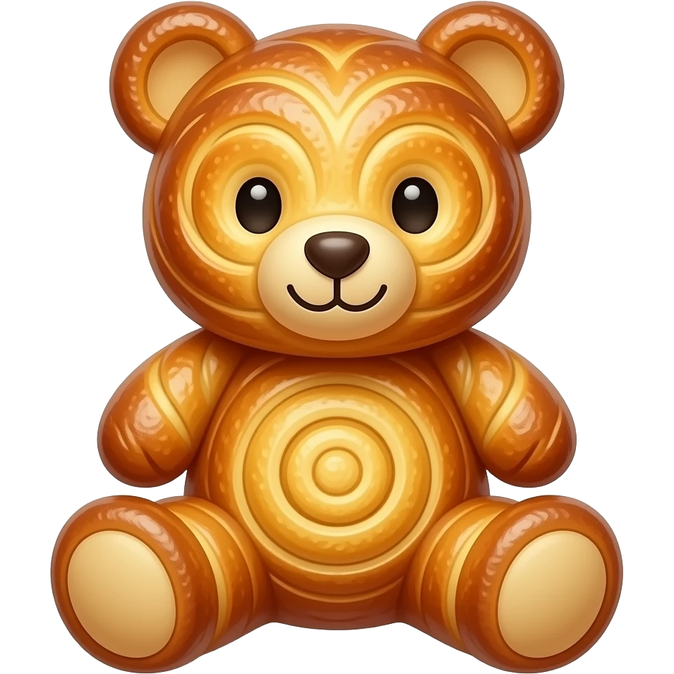 Honey bun teddy bear emoji
