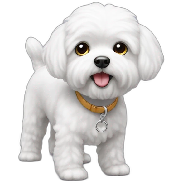 Bichon maltes blanco emoji