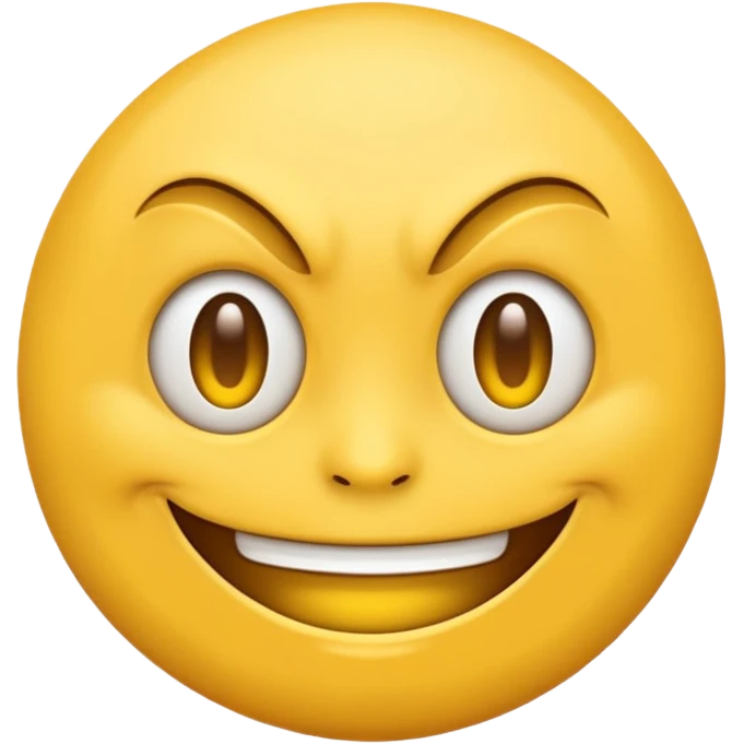 Classic Emoji making an evil smiling face emoji