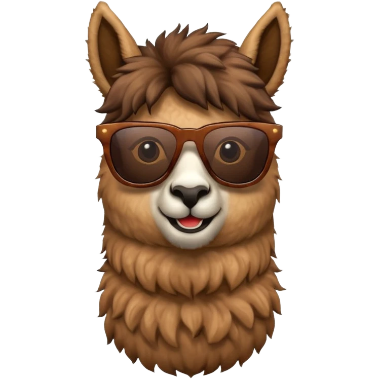 Llama with 🕶️ emoji