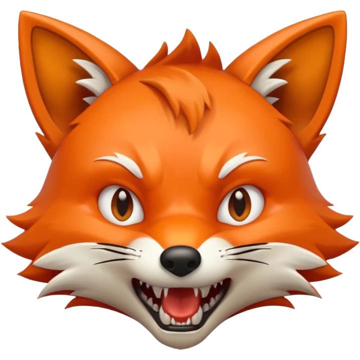 Fox attacking emoji