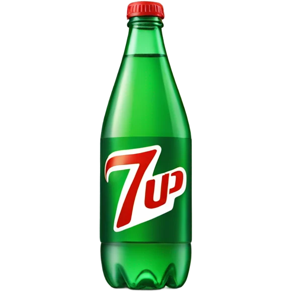 Bottle of 7up emoji