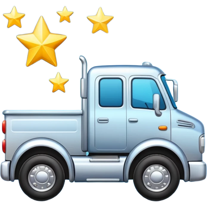 truck with stars emoji