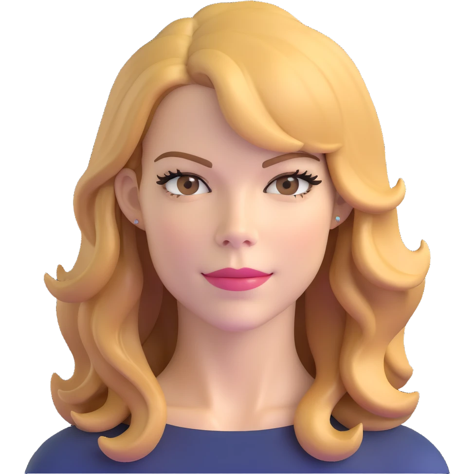 Michelle Monaghan with honey blonde hair, female actress portrait emoji