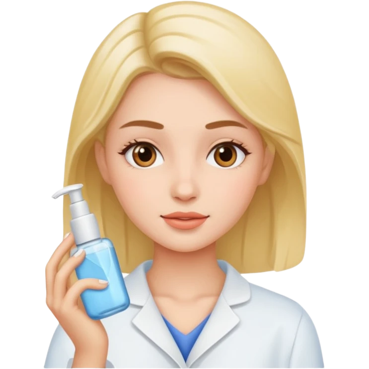 Girl doing skincare emoji