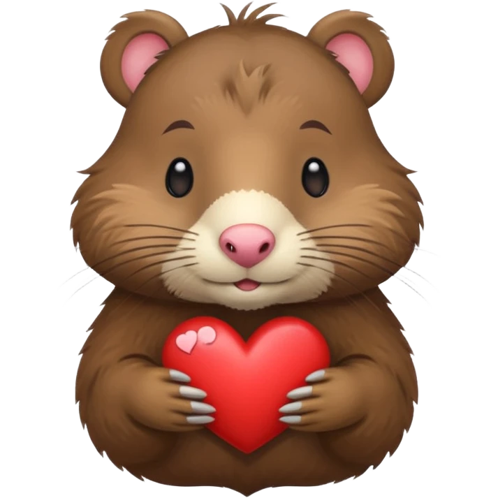 nutria con corazon para copiar y pegar en chat emoji