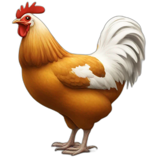 Poule sur un bouc emoji