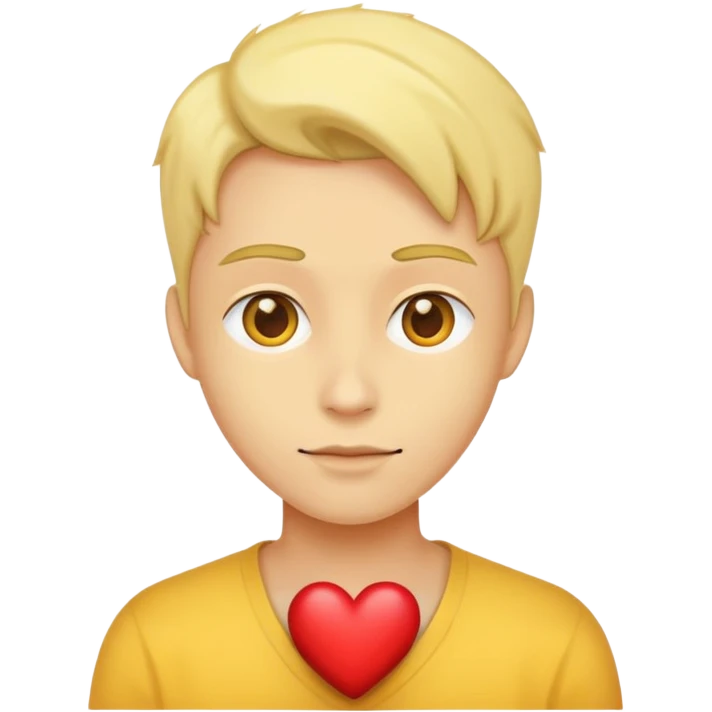 Person with Heart yellow emoji