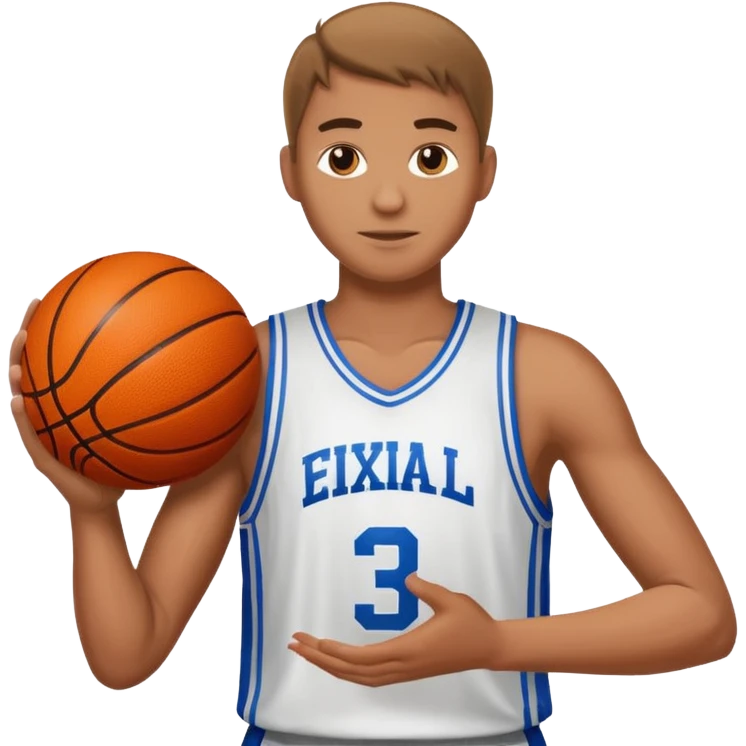 Giocatore basket con il pallone emoji