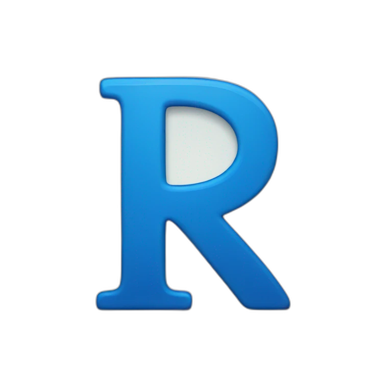 blue letter R emoji
