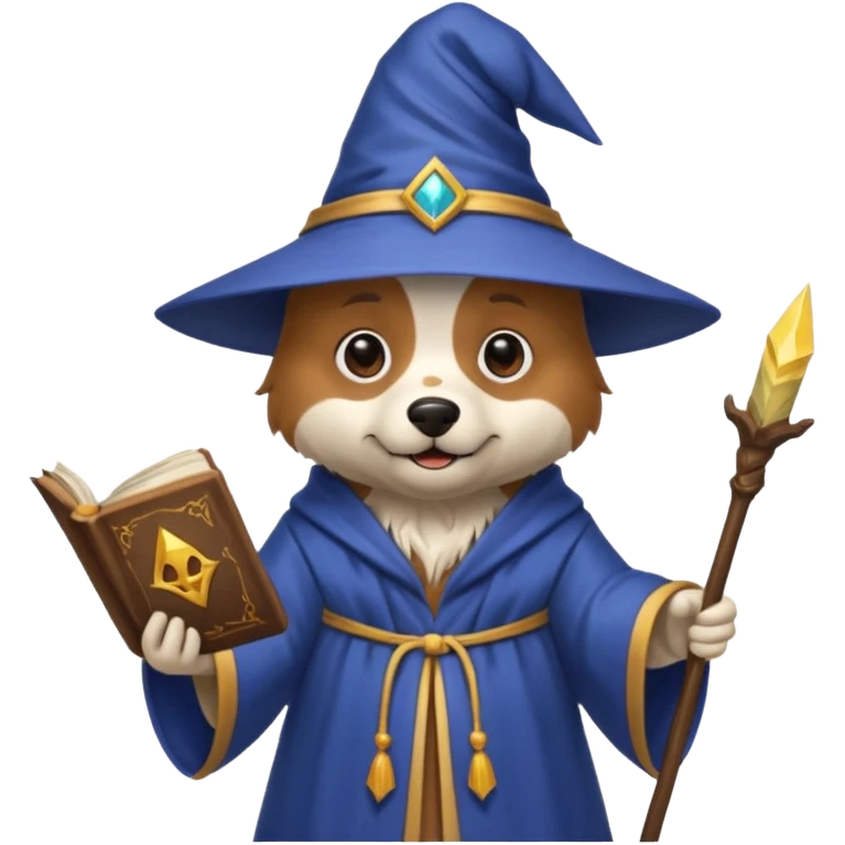 Dog wizard emoji