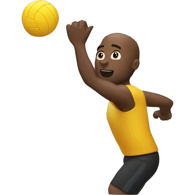 Man playing volleyball emoji