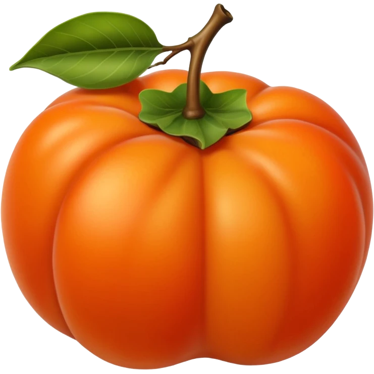 persimmon fruit smooth emoji