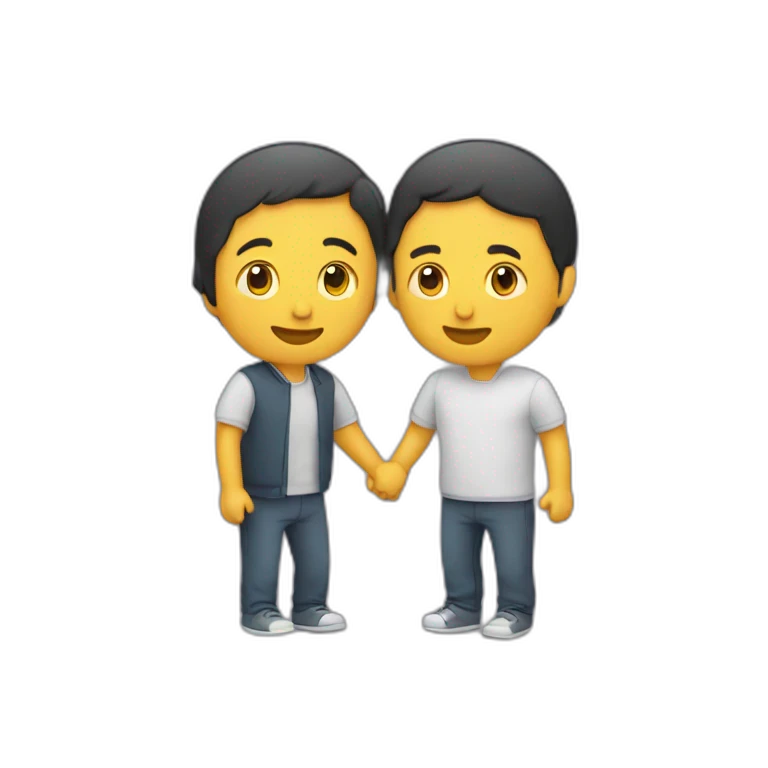 Deux personnes qui s’embrassent emoji