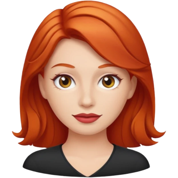 cruise emoji with a red headed woman emoji