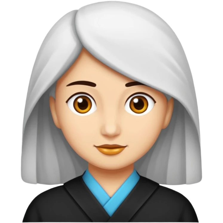 Uzun kirpikli koreli güzeller güzeli bir kadın emoji