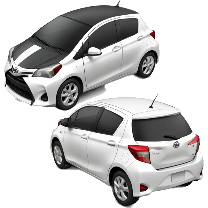 cute 3D Toyota Yaris car emoji