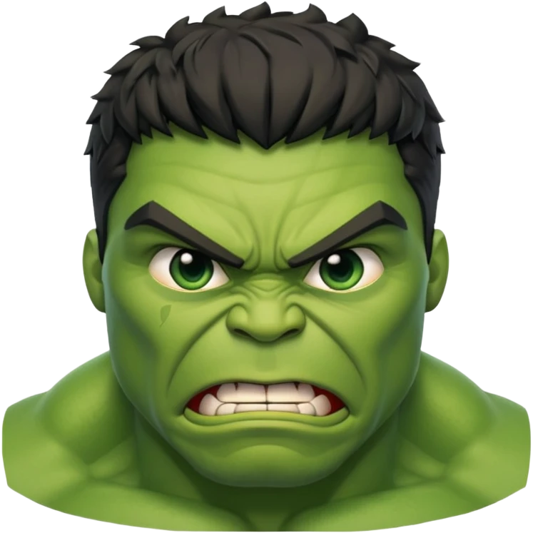 Hulk with full body empji style emoji