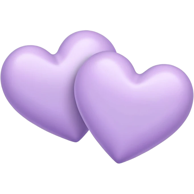 Two pastel Purple Hearts  emoji