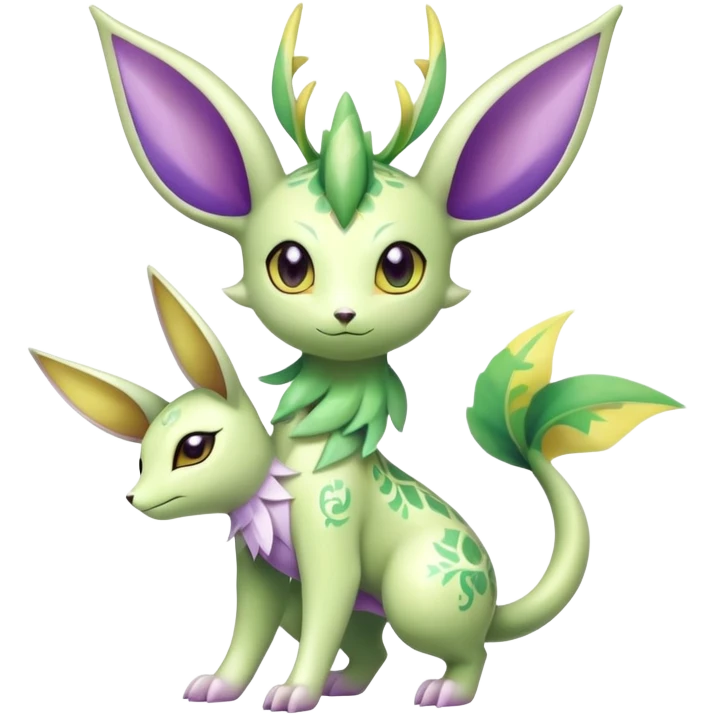 Shiny Exotic Cute Adorable Majestic Ethereal Sparkly Flygon-Espeon-Leafeon-Shaymin-Hybrid-Creature with pattern-markings emoji