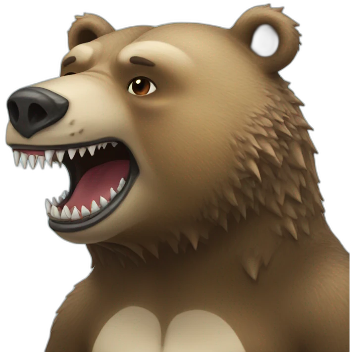 bear with sharks head emoji