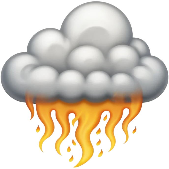 lot of smoke coming through food emoji