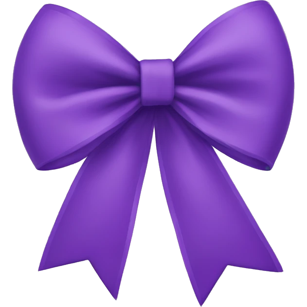 Purple bow emoji