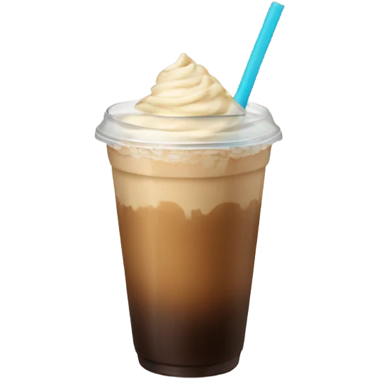 Ice coffee and  emoji