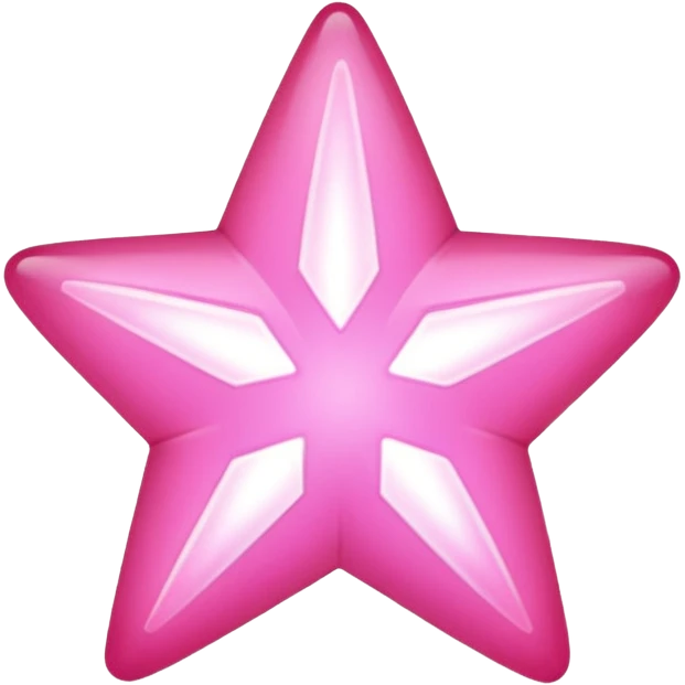 Pink star emoji