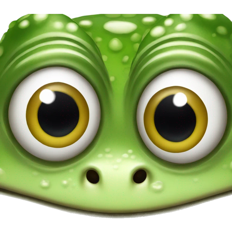 Frog with big eyes emoji