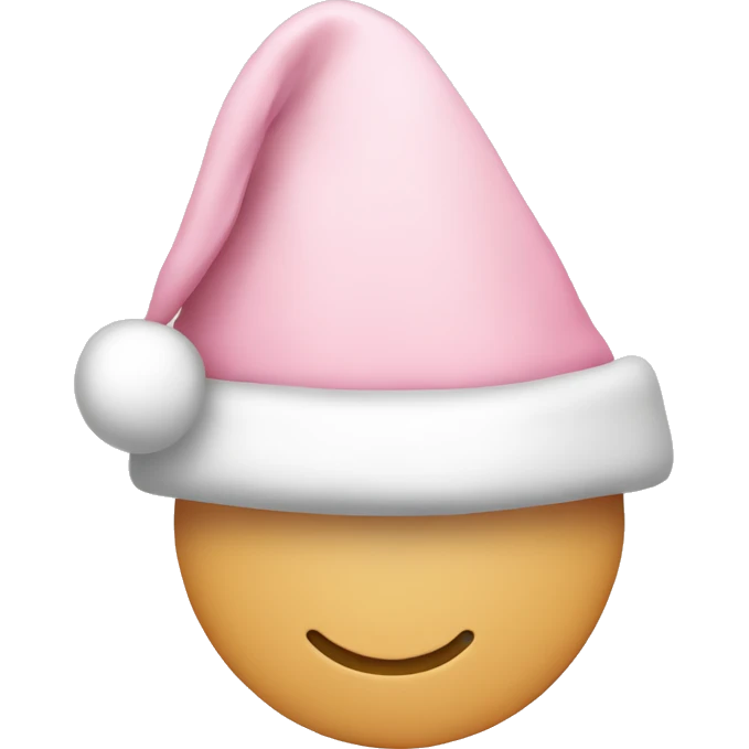 light pink santa hat emoji