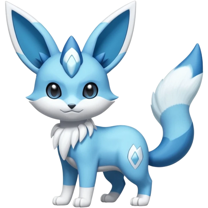 Glaceon-Dewott-Meowstic-Fakémon-hybrid-creature (full body)  emoji